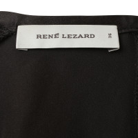 René Lezard Blusa in seta nero