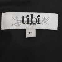 Tibi zijden jurk in zwart