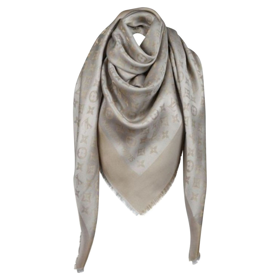 Louis Vuitton Monogram Shine-doek in beige / goud