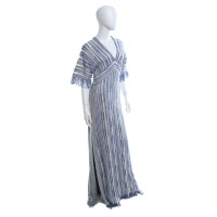 Tory Burch Kleid in Blau-Weiß