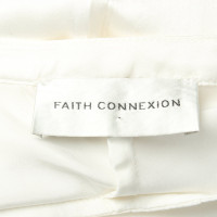 Faith Connexion Top en Soie en Blanc