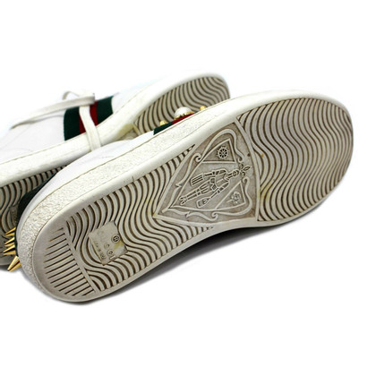 Gucci Chaussures de sport en Cuir en Blanc