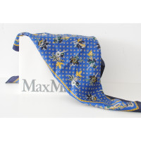 Max Mara Schal/Tuch aus Seide in Blau
