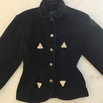 Jean Paul Gaultier Jacket/Coat Wool in Black