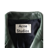 Acne Jacket/Coat Leather in Green
