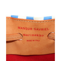 Mansur Gavriel Handtasche aus Canvas in Blau