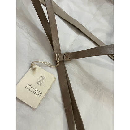 Brunello Cucinelli Belt Leather in Grey