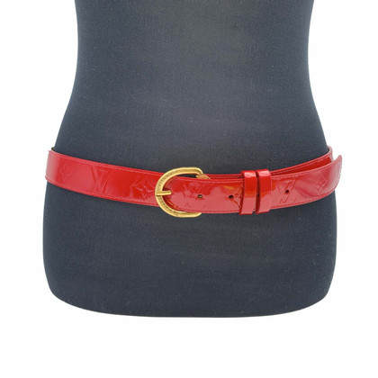 Louis Vuitton Cintura in Pelle verniciata in Rosso