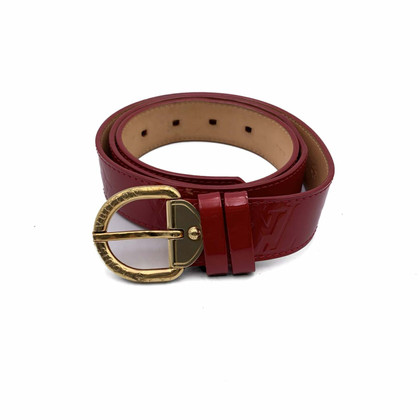 Louis Vuitton Cintura in Pelle verniciata in Rosso