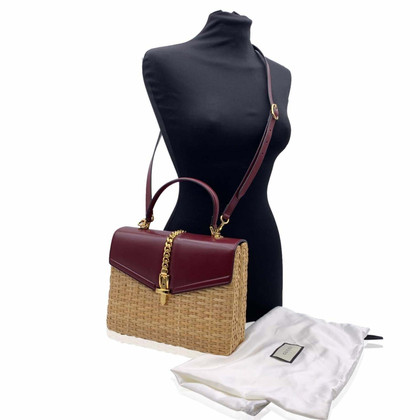 Gucci Handbag Wood in Bordeaux