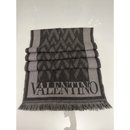 Valentino Garavani Schal/Tuch aus Wolle in Grau