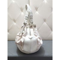 Moschino Handtasche aus Canvas in Weiß