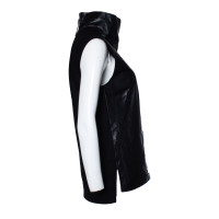 Helmut Lang Top Leather in Black
