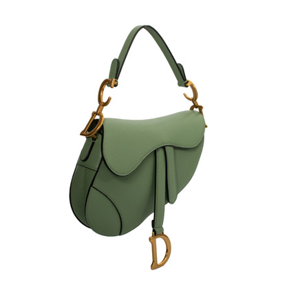Dior Saddle Bag aus Leder in Grün