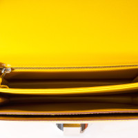 Hermès Umhängetasche aus Leder in Gelb