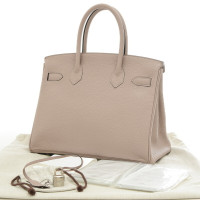 Hermès Birkin Bag 30 Leather in Silvery