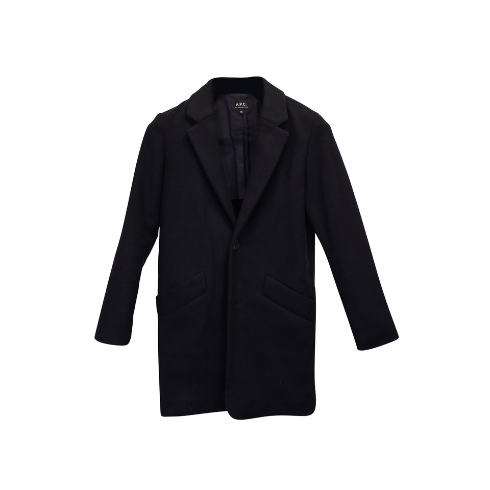 A.P.C. Giacca/Cappotto in Lana in Blu