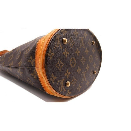 Louis Vuitton Bucket Bag in Tela in Marrone
