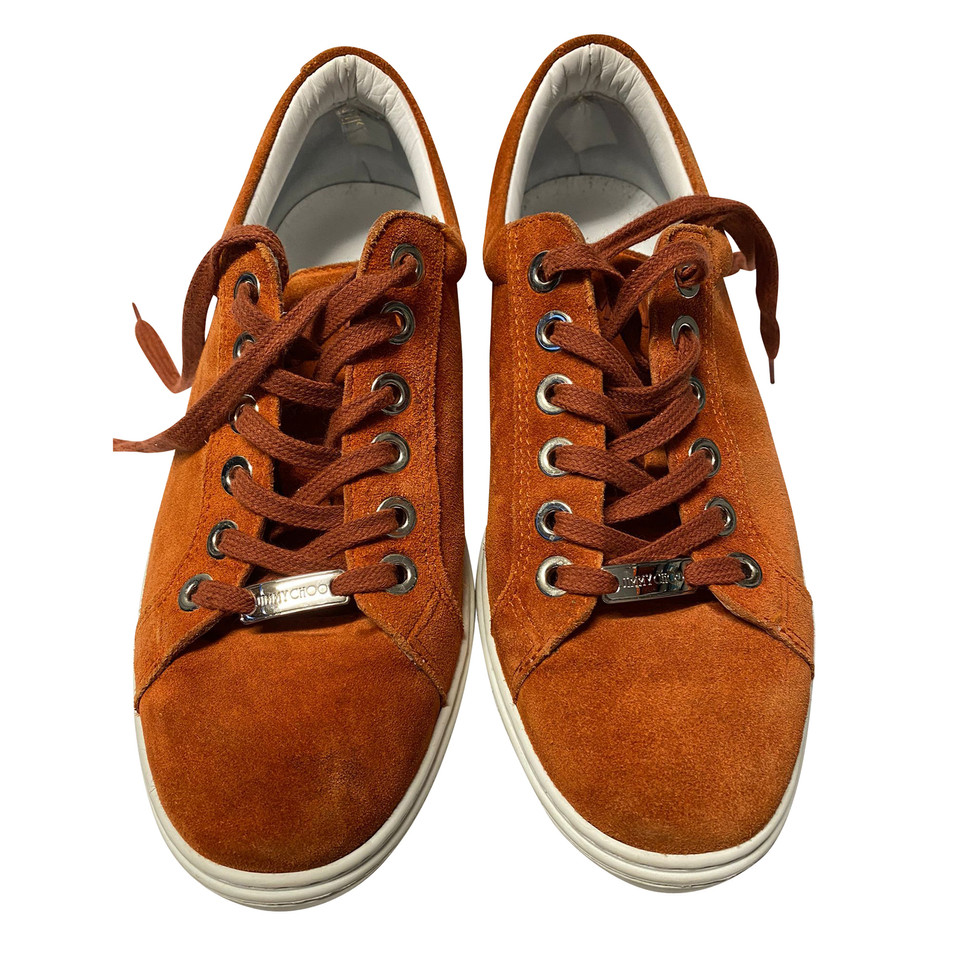 Jimmy Choo Sneakers aus Wildleder in Orange