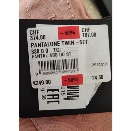Twinset Milano Paire de Pantalon en Coton en Rose/pink