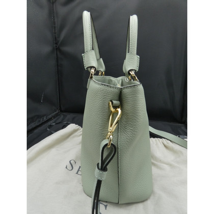 Serapian Handtasche aus Leder in Grün