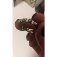 Alexander McQueen Ring aus Stahl in Silbern