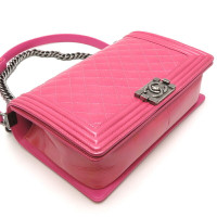 Chanel Boy Bag Patent leather in Fuchsia
