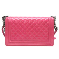 Chanel Boy Bag Patent leather in Fuchsia