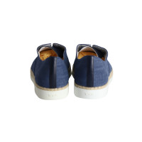 Tod's Chaussures de sport en Coton en Bleu