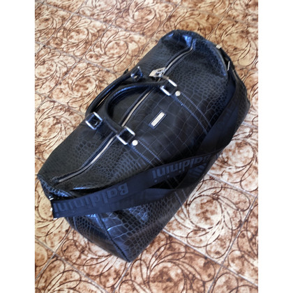 Baldinini Travel bag Leather in Black