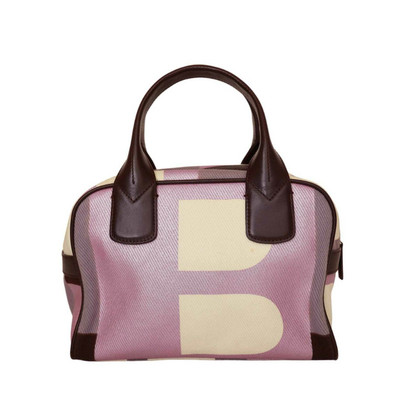 Bally Handtasche aus Canvas in Violett