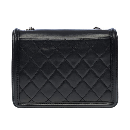 Chanel Lego Clutch Bag Leather in Black