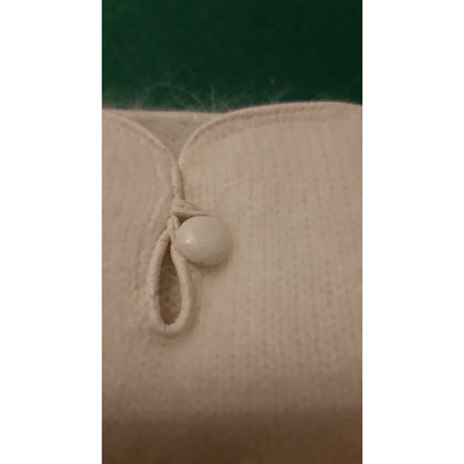 Fendi Handschuhe aus Wolle in Weiß
