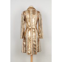 Dior Jacke/Mantel aus Leder in Gold
