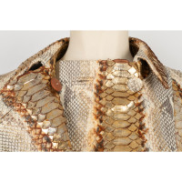 Dior Jacke/Mantel aus Leder in Gold