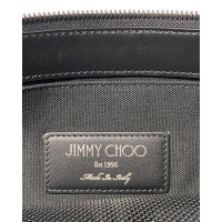 Jimmy Choo Clutch aus Leder in Schwarz