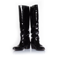 Chanel Boots Patent leather in Black