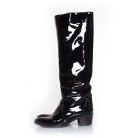 Chanel Boots Patent leather in Black