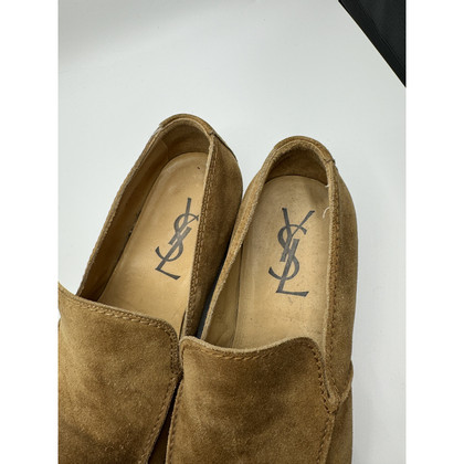 Yves Saint Laurent Slippers/Ballerinas Leather in Brown