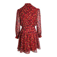 Saloni Dress Silk in Red