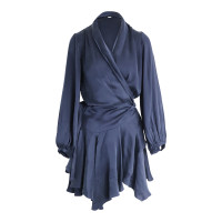 Zimmermann Kleid aus Seide in Blau