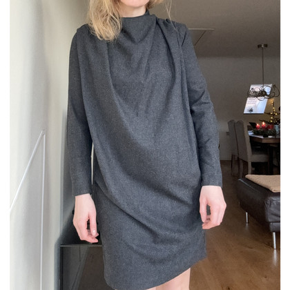 Massimo Dutti Kleid aus Wolle in Grau