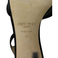 Jimmy Choo Sandalen aus Wildleder in Schwarz
