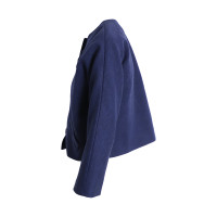 Balenciaga Jacke/Mantel aus Wolle in Blau