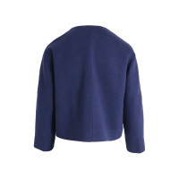 Balenciaga Jas/Mantel Wol in Blauw
