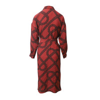 Hermès Vestito in Seta in Rosso