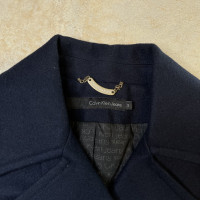 Calvin Klein Giacca/Cappotto in Lana in Blu