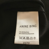Anine Bing Top en Soie en Noir