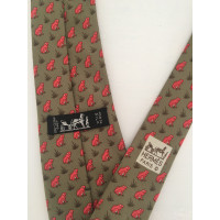 Hermès Krawatte aus Seide in Oliv