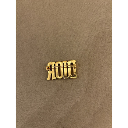 Dior Brosche aus Stahl in Gold